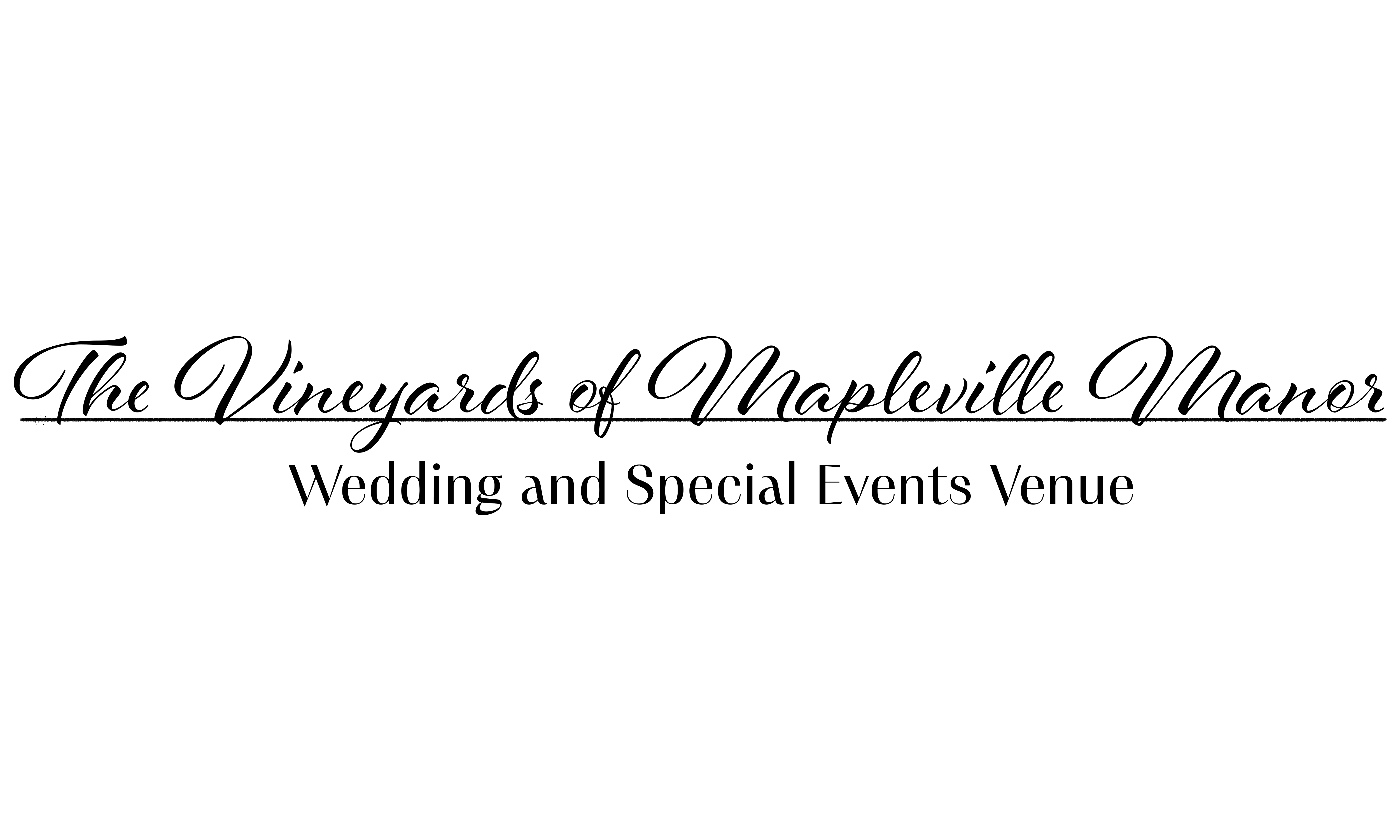 The Vineyards of Mapleville Manor header Font